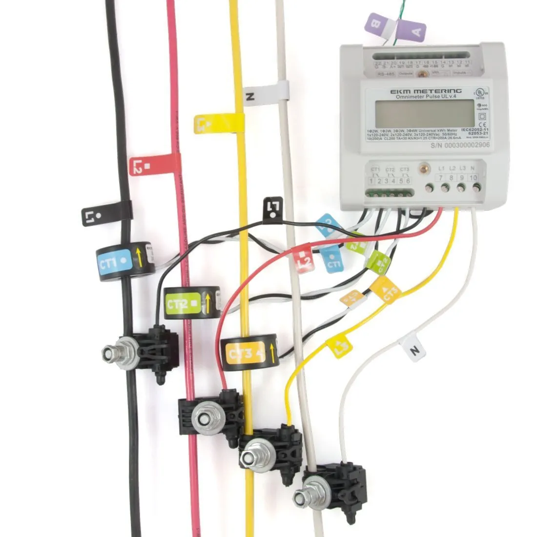 (Modbus) EKM Omnimeter Pulse UL v.4 – Pulse Counting, Relay Controlling, Universal Smart Electric Meter, UL Listed, ANSI