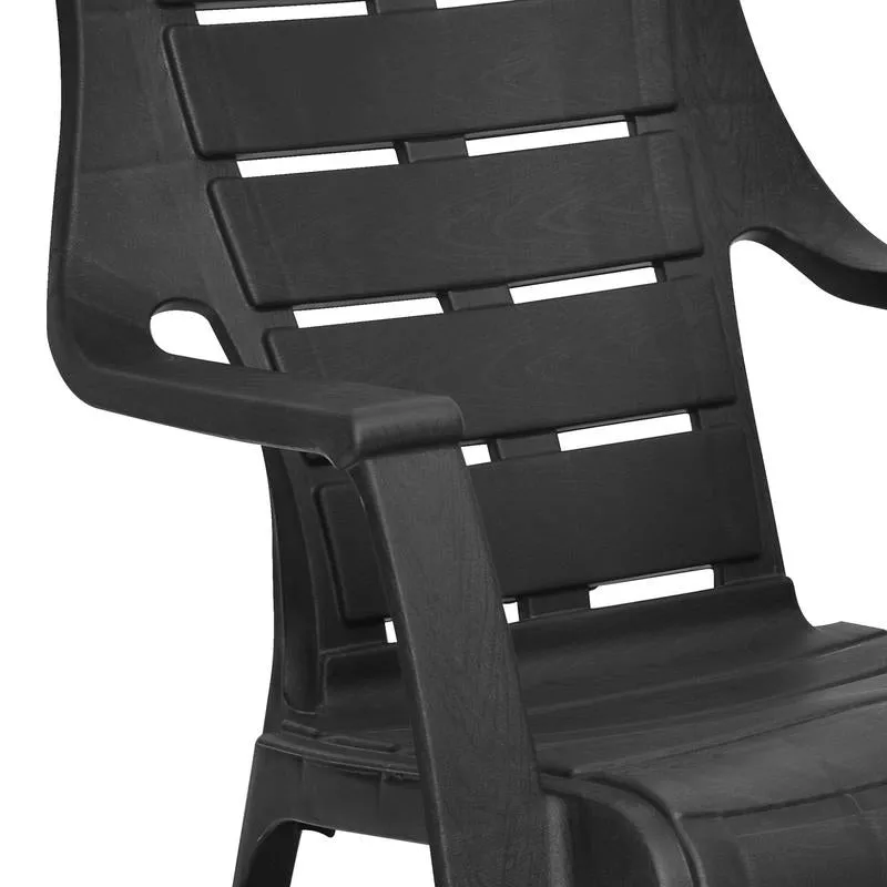 Nilkamal Sunday Garden Chair (Iron Black)