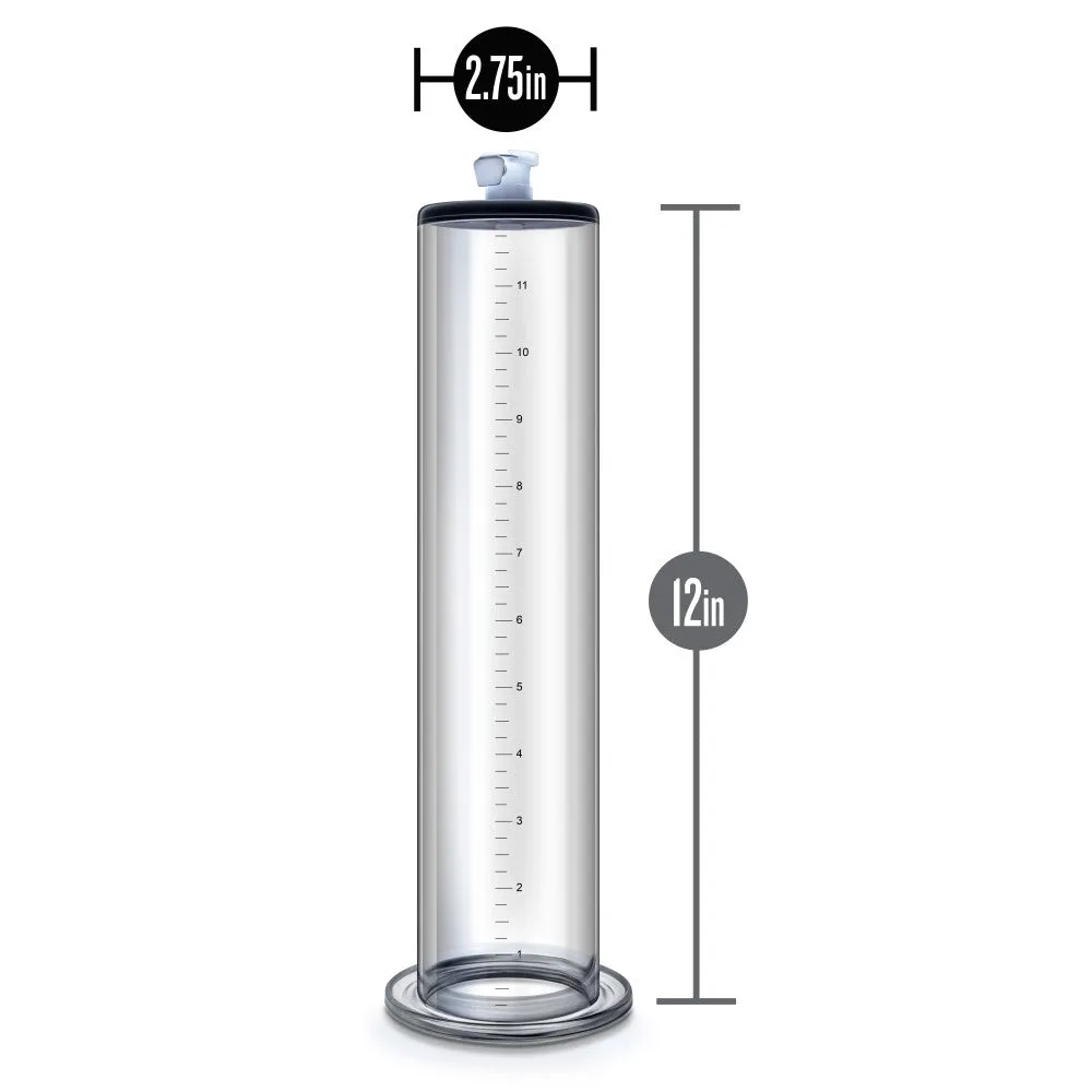 Performance By Blush® | 12 Inch x 2.75 Inch Penis Pump Cylinder - Clear