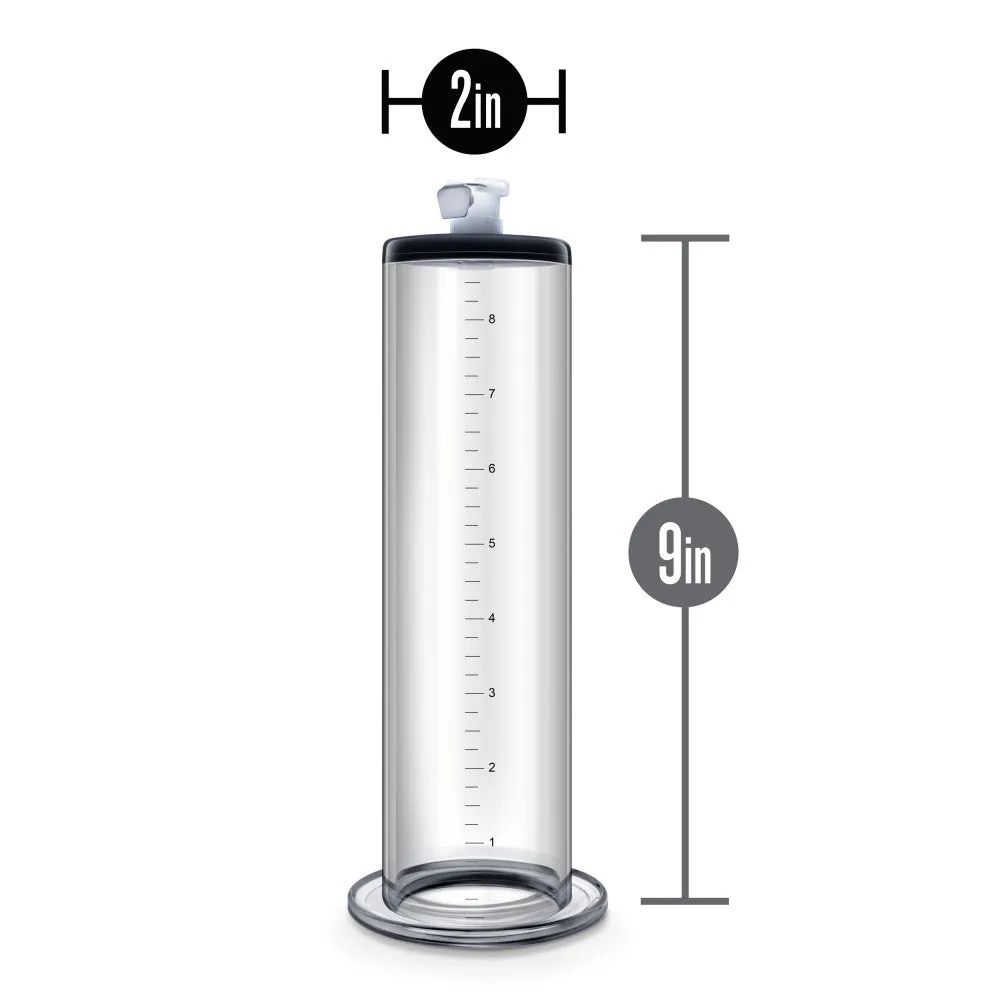 Performance By Blush® | - 9 Inch x 2 Inch Penis Pump Cylinder - Clear