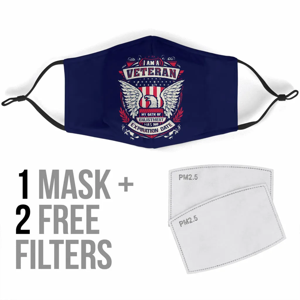 Proud Veteran Face Mask