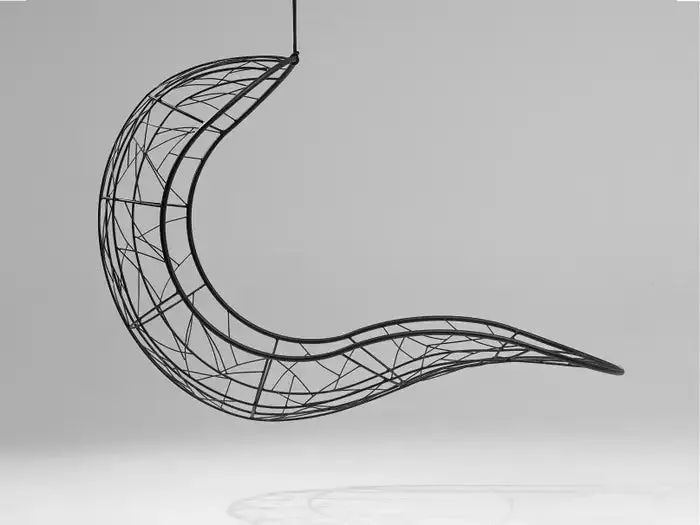 Recliner Hanging Swing Chair in Black