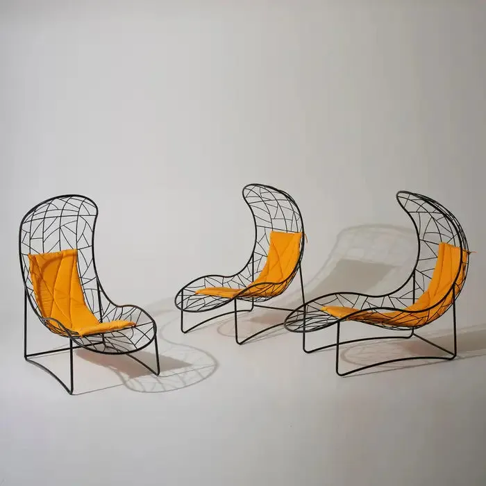 Recliner Hanging Swing Chair in Black
