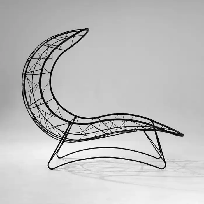 Recliner Hanging Swing Chair in Black