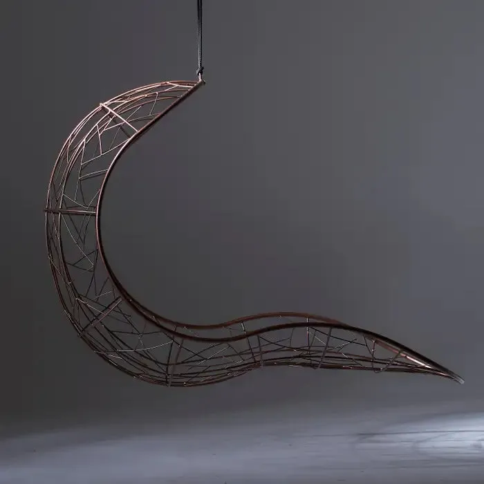 Recliner Hanging Swing Chair in Black