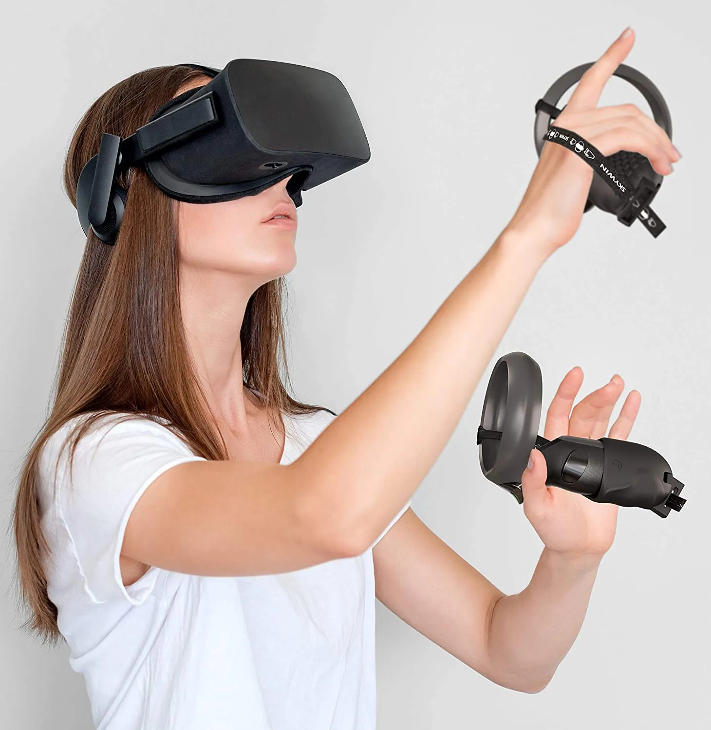 Skywin Quest Controller Grips - Anti Drop Touch Controller Grips for Oculus Quest Controllers - Compatible with Oculus Rift S and Quest VR Controllers