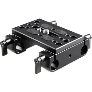 SmallRig Mounting Plate with 15mm Rod Clamps