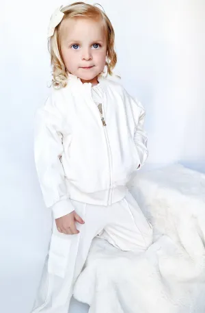 SS25 Mayoral Girls Ivory Tracksuit 3878