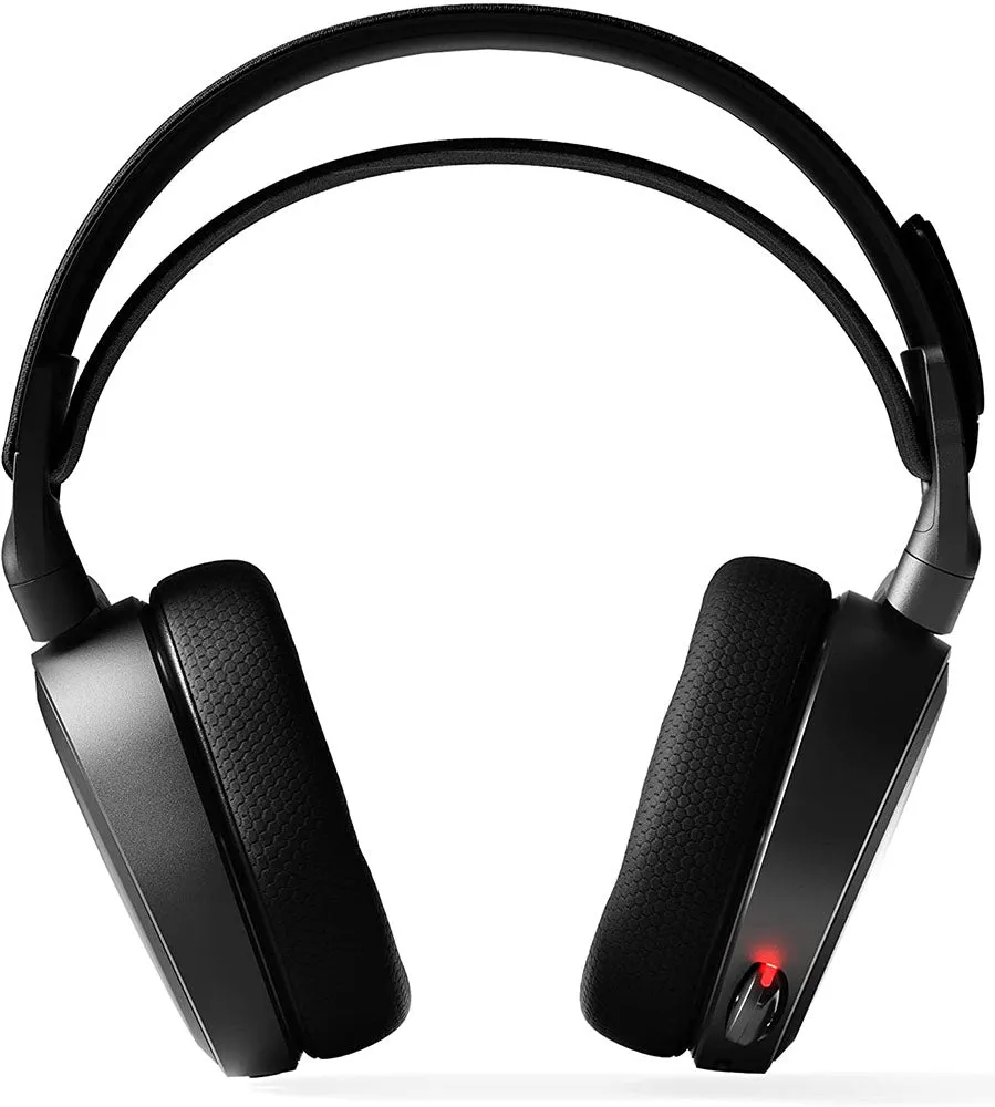 SteelSeries Headset Arctis 9 - Wireless Gaming Headset - Lossless 2.4 GHz Wireless   Bluetooth - 20  Hour Battery Life - For PC, PlayStation 5 and PS4, Black