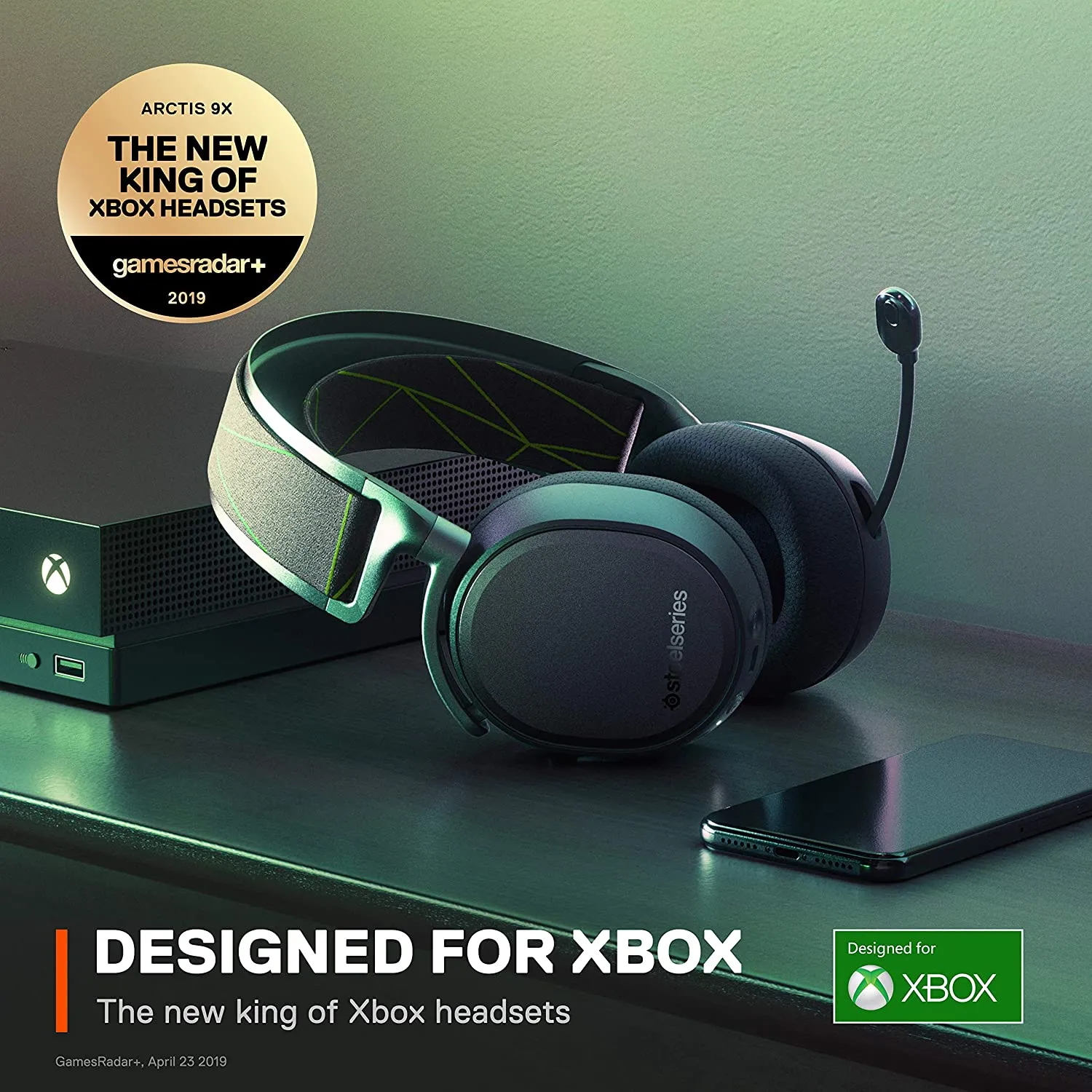 SteelSeries Headset Arctis 9X Wireless Gaming Headset – Integrated Xbox Wireless   Bluetooth – 20  Hour Battery Life – for Xbox One and Series X