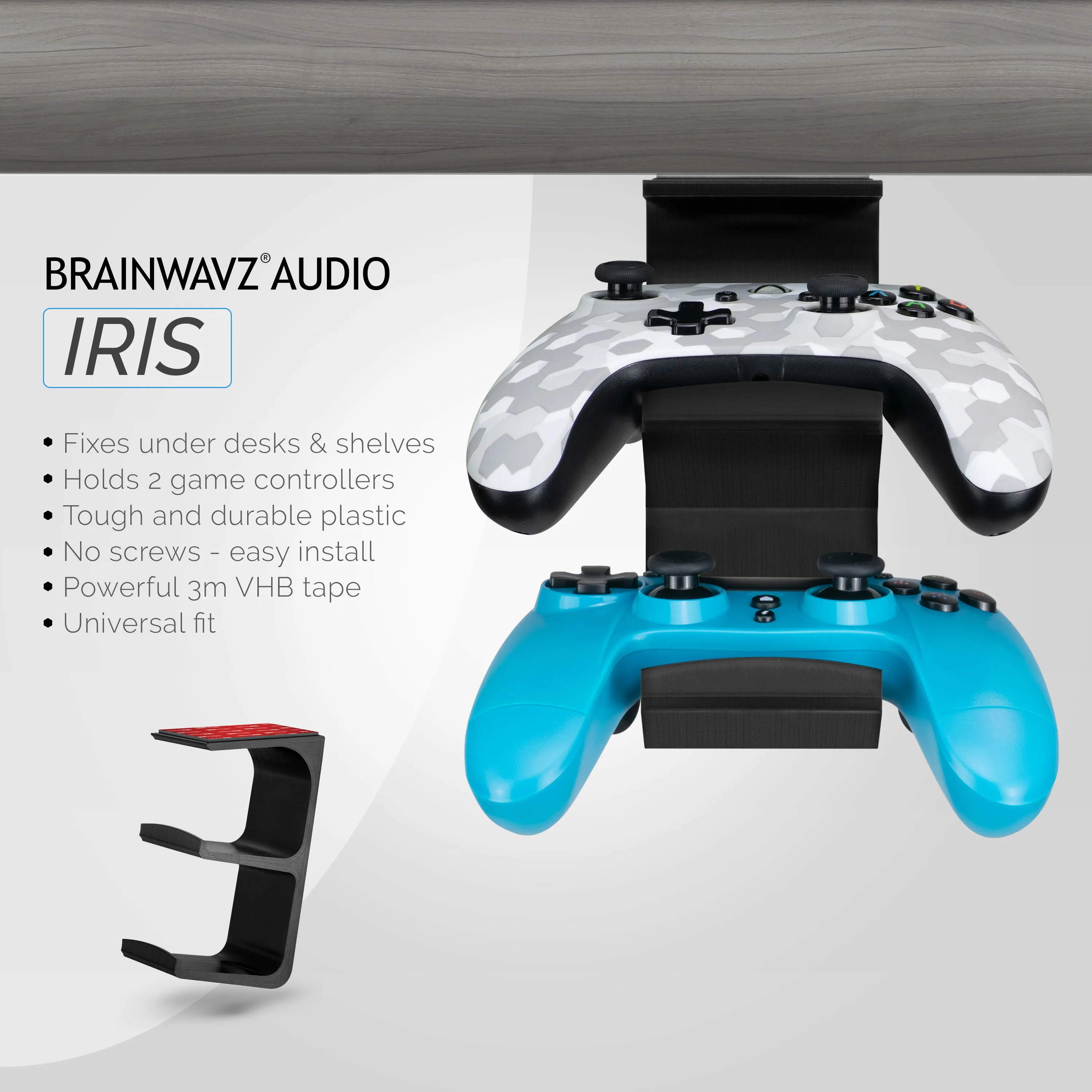 The Iris - Under Desk Dual Universal Controller Mount