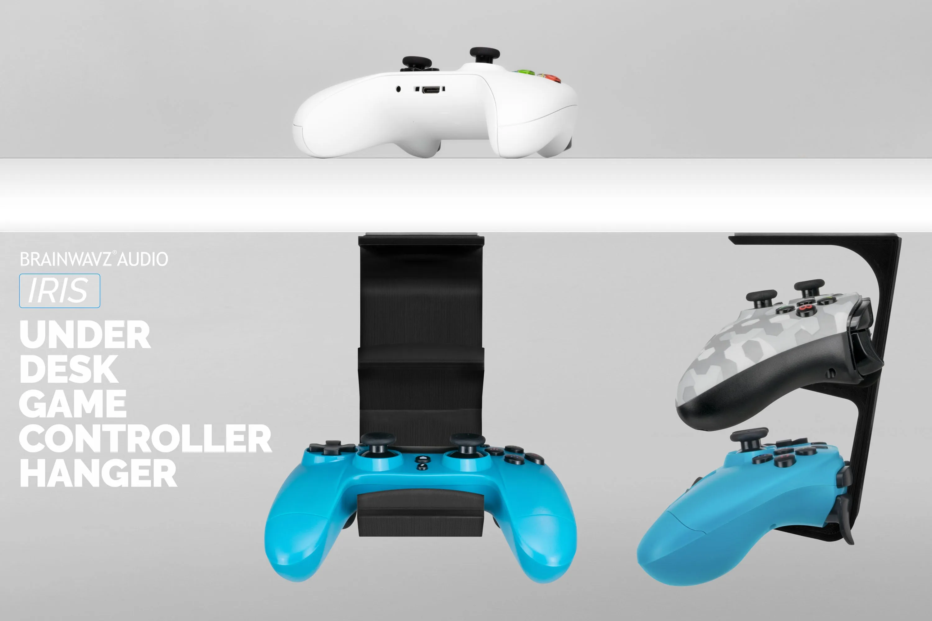 The Iris - Under Desk Dual Universal Controller Mount