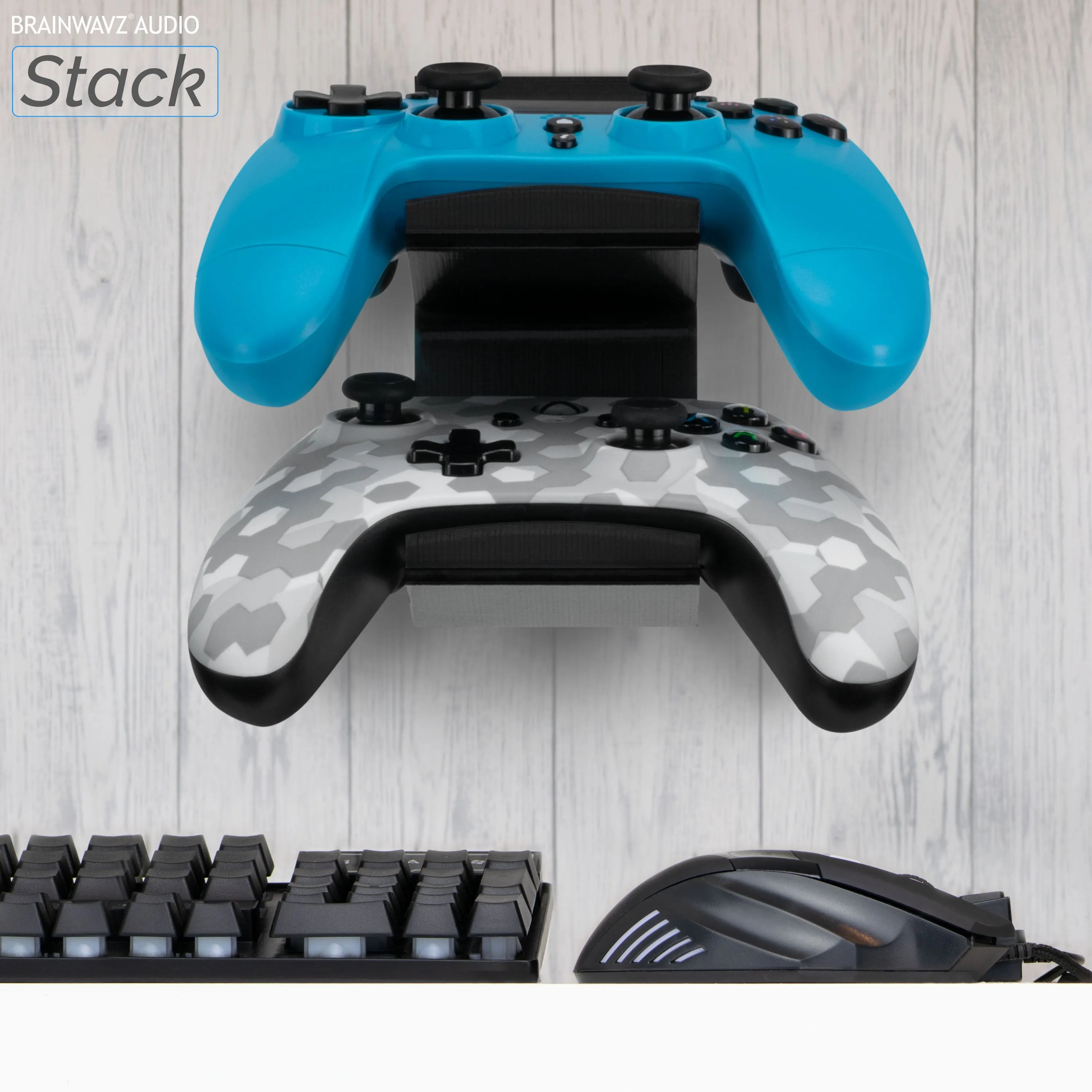 The Stack - Dual Universal Game Controller Wall Mount - Suitable for Xbox, PS5/PS4 & More
