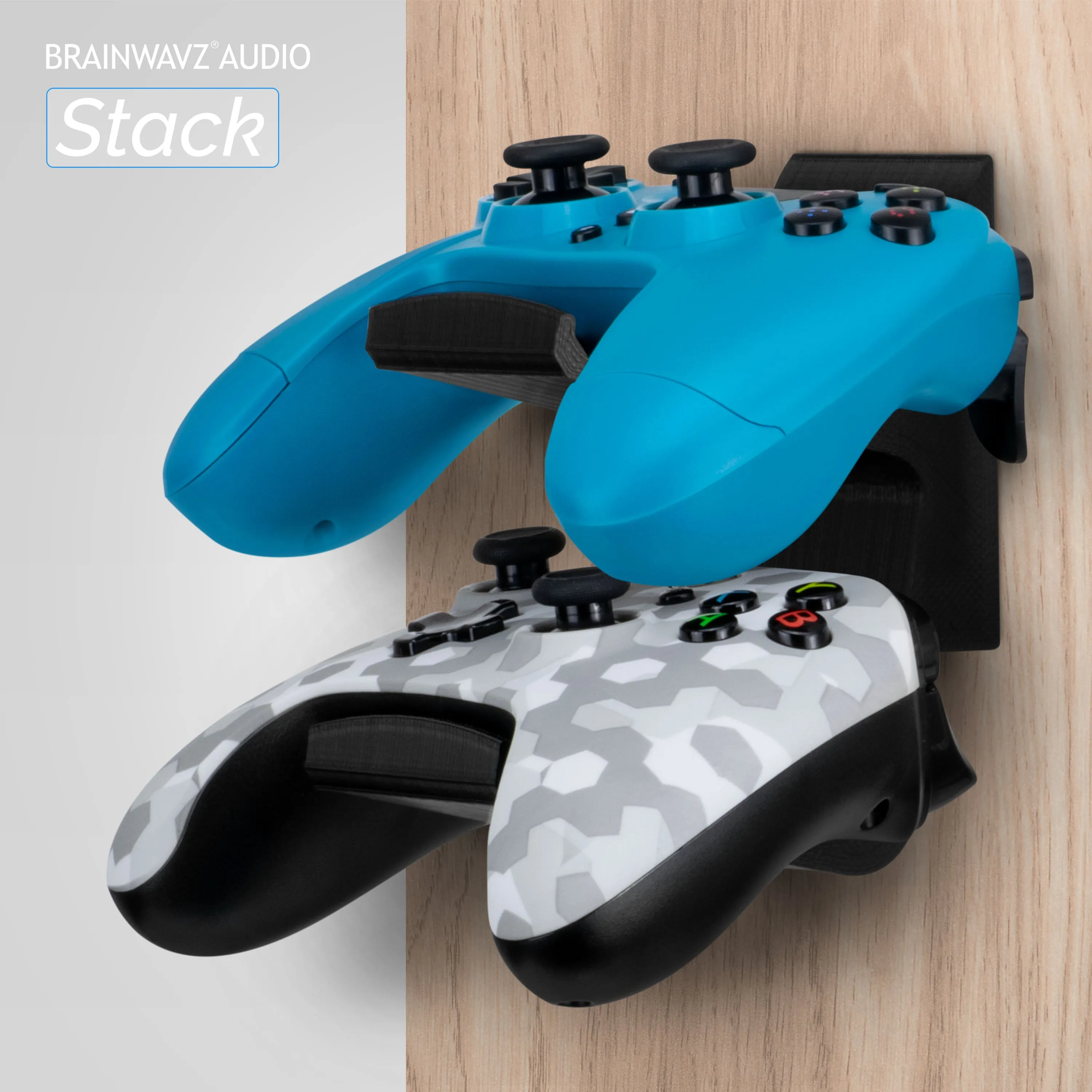 The Stack - Dual Universal Game Controller Wall Mount - Suitable for Xbox, PS5/PS4 & More