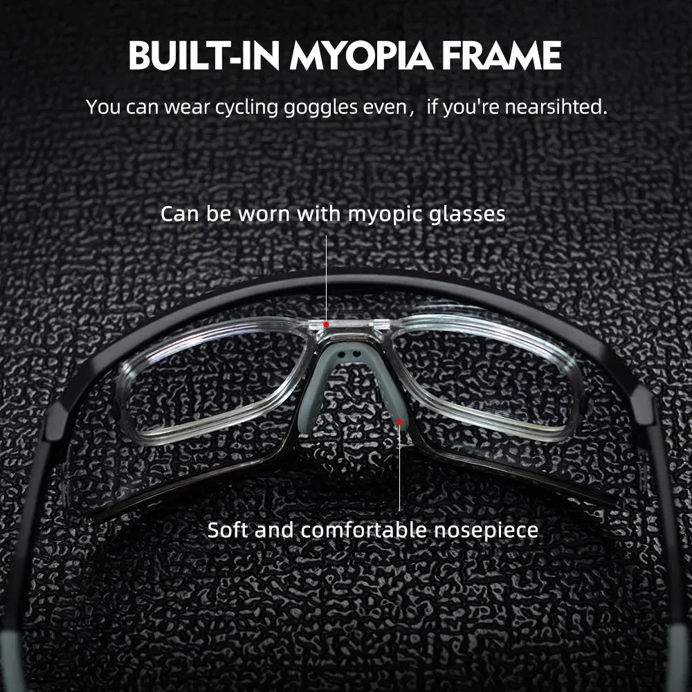 ThinkRider Bike Photochromic Cycling Glasses Bicycle Glasses Sports Men's Sunglasses MTB Road Cycling Eyewear Protection Goggles