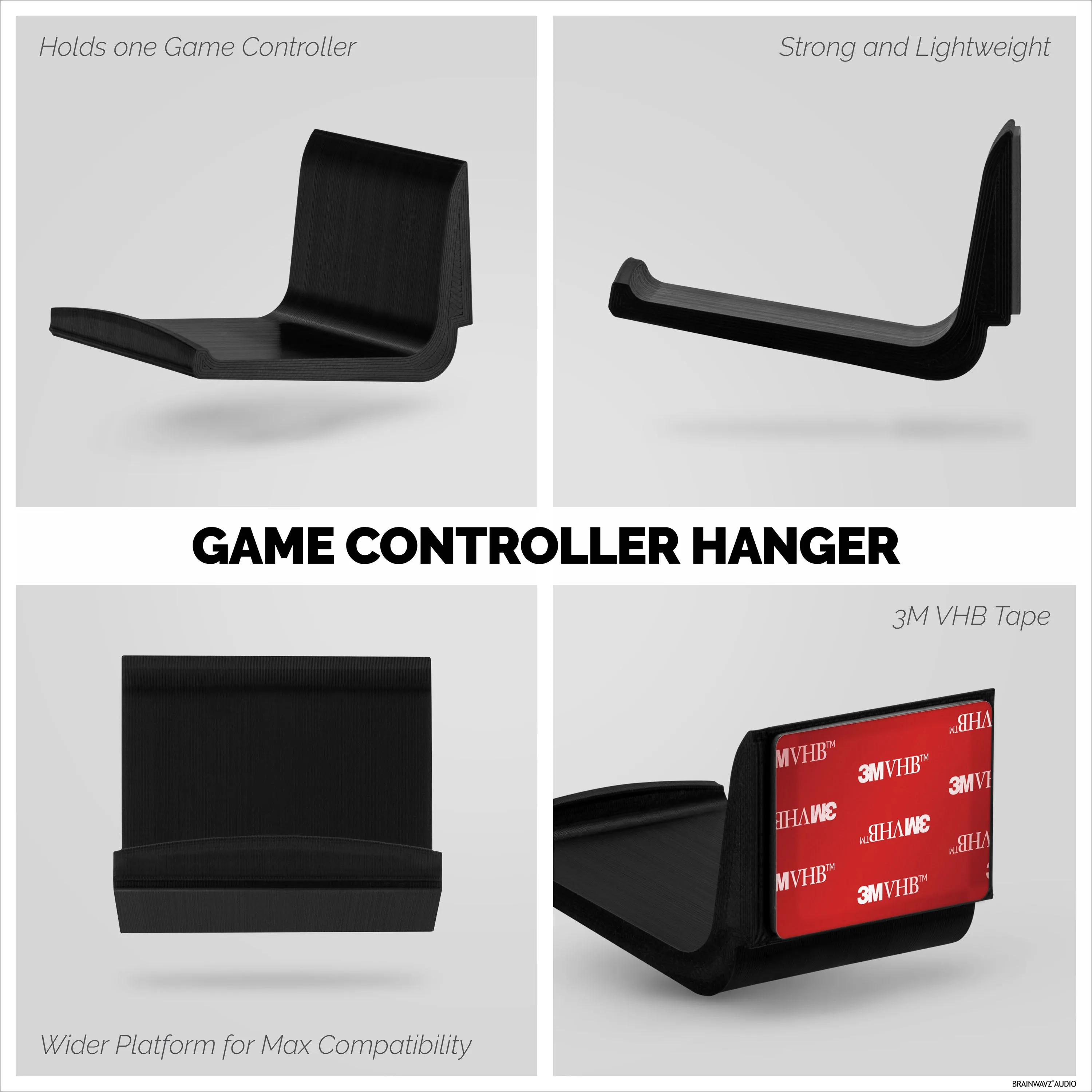 UGC-X (2 Pack) Universal Game Controller Wall Mount - For Xbox, PS5/PS4, PC & More
