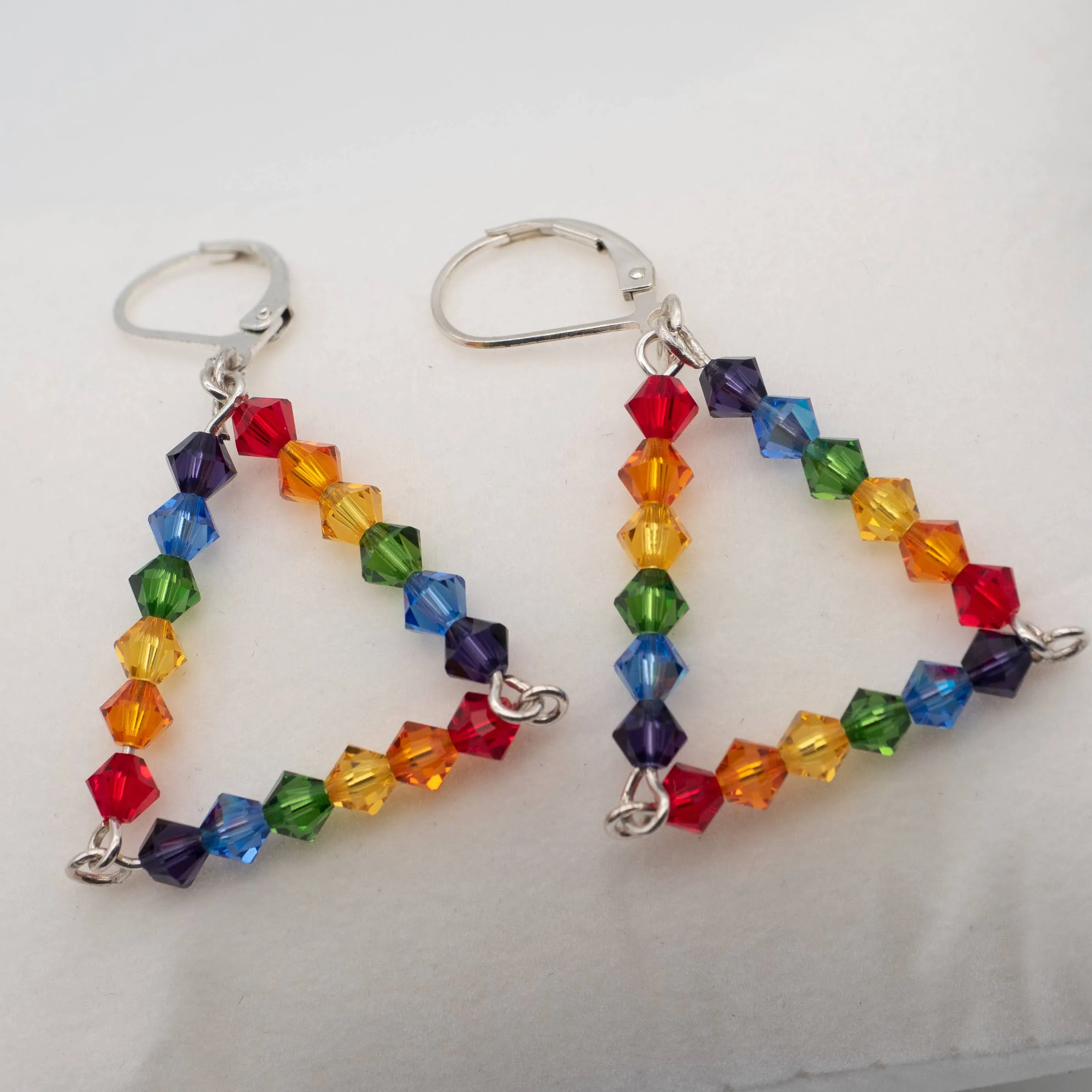 Ultimate Triangle Rainbow Earrings