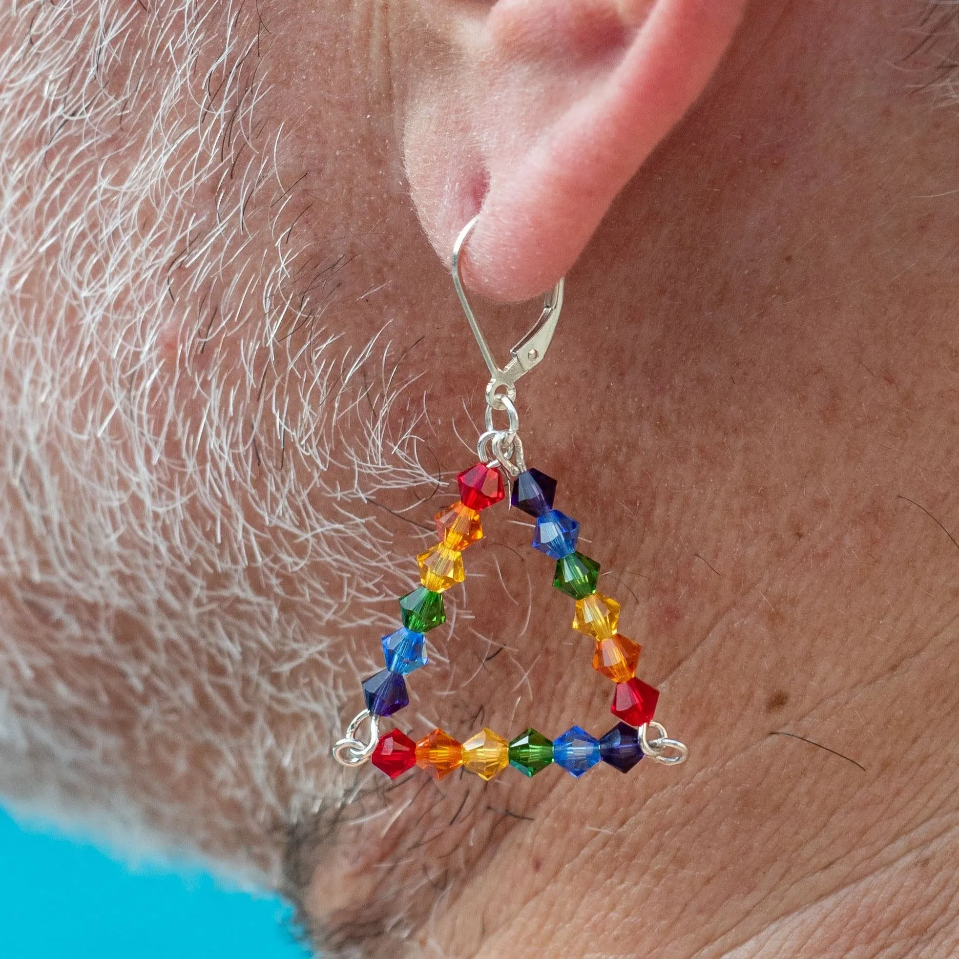 Ultimate Triangle Rainbow Earrings