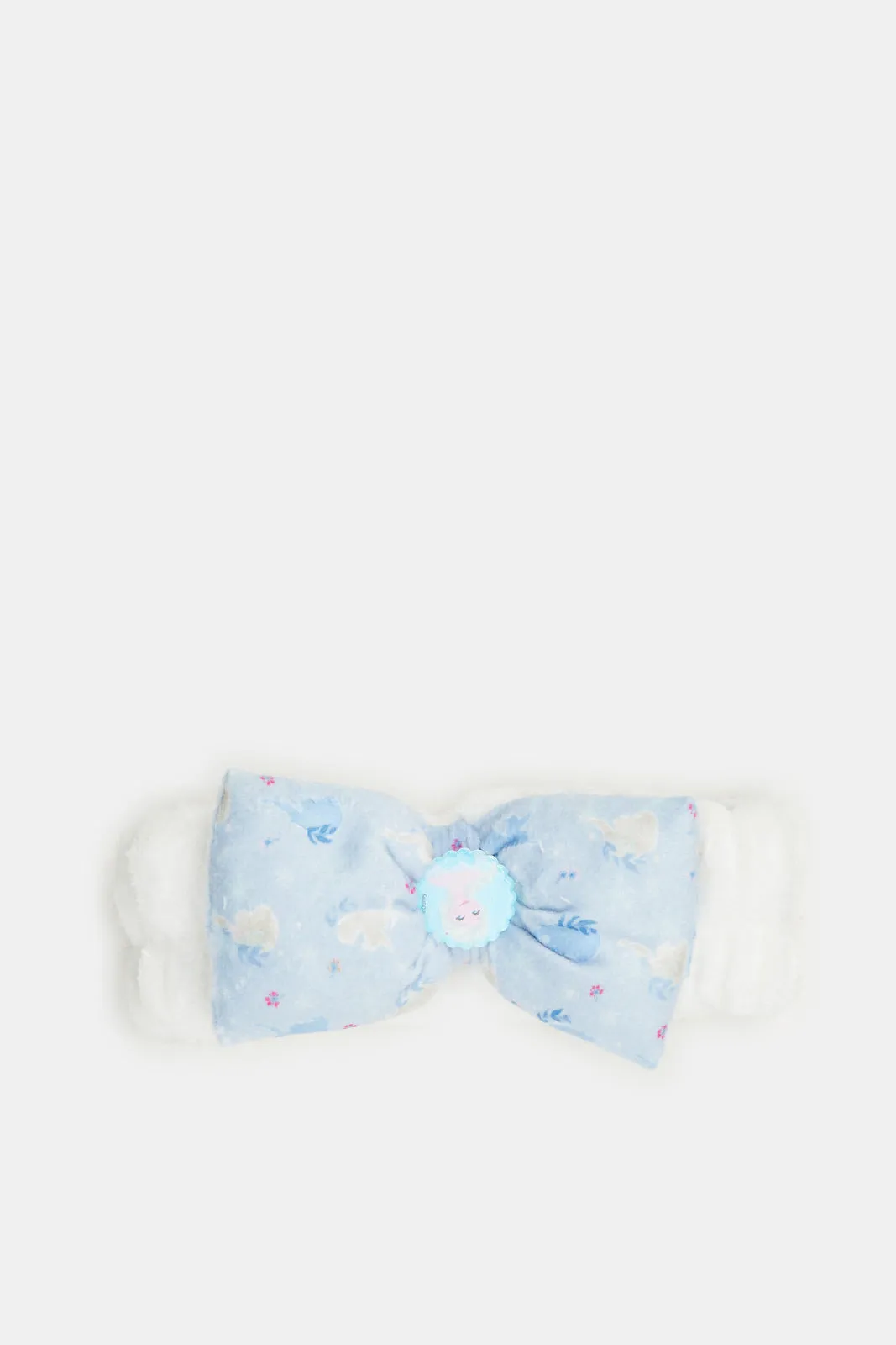 Women Blue Frozen Print Head Band