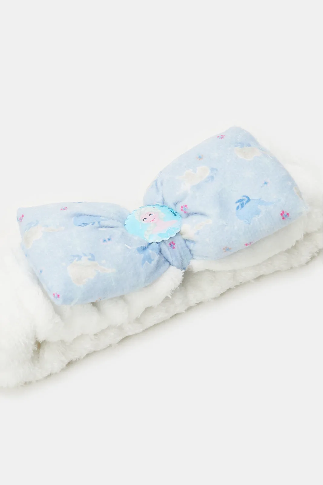 Women Blue Frozen Print Head Band