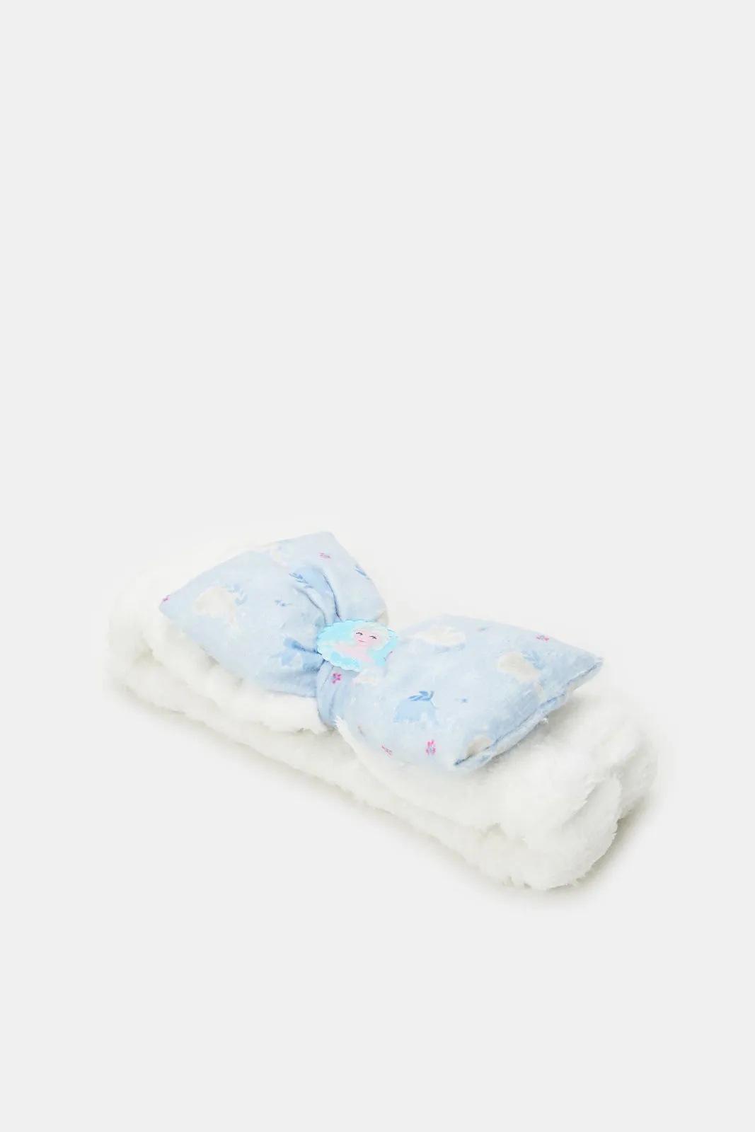 Women Blue Frozen Print Head Band