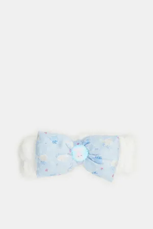 Women Blue Frozen Print Head Band