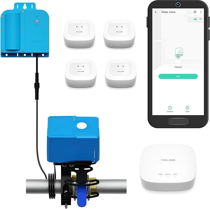 X3 Valve Controller, Bulldog Valve Robot, 4 Leak Sensors, Hub Starter Kit